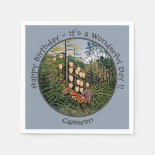 Henri Rousseau Tiger & Bull Party Items Collection Serviette