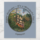 Henri Rousseau Tiger & Bull Party Items Collection Weinetikett (Einzelnes Label)