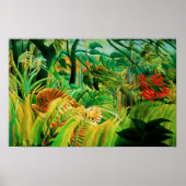 Henri Rousseau Tiger in einem Tropensturm-Poster Poster (Vorne)
