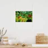 Henri Rousseau Tiger in einem Tropensturm-Poster Poster (Küche)