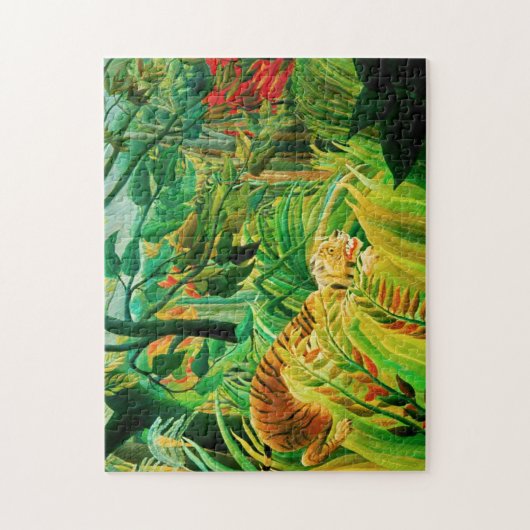 Henri Rousseau-Tiger in einem tropischen Puzzle (Vertikal)