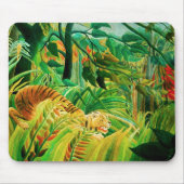 Henri Rousseau-Tiger in einem tropischen Sturm Mousepad (Vorne)