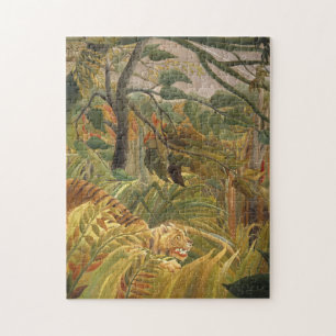 Henri Rousseau Tiger in einem tropischen Sturm Puzzle