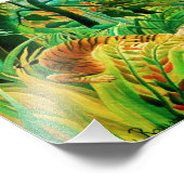 Henri Rousseau Tiger in einem tropischen Sturmdruc Fotodruck (Ecke)