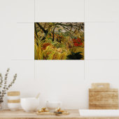 Henri Rousseau Tiger über Tropisches Meer Poster (Küche)