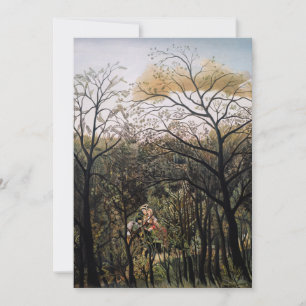 Henri Rousseau - Treffen im Wald Dankeskarte