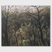 Henri Rousseau - Treffen im Wald Geschenkpapier (Flach)