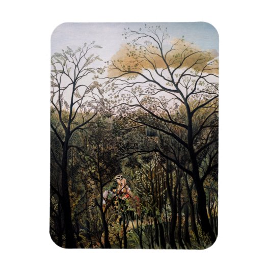 Henri Rousseau - Treffen im Wald Magnet (Vertikal)