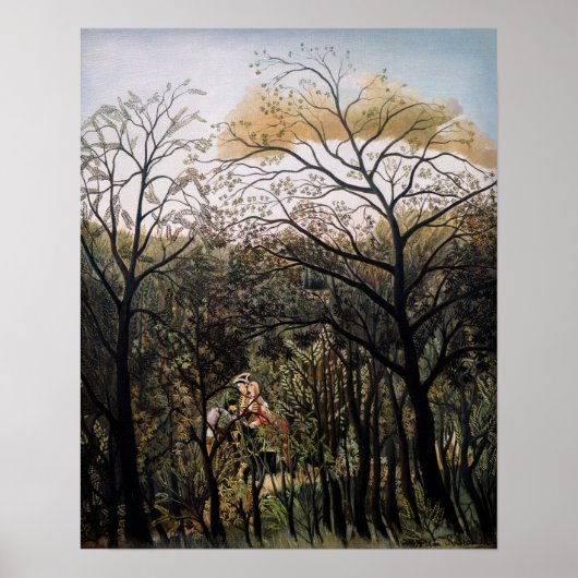 Henri Rousseau - Treffen im Wald Poster (Vorne)