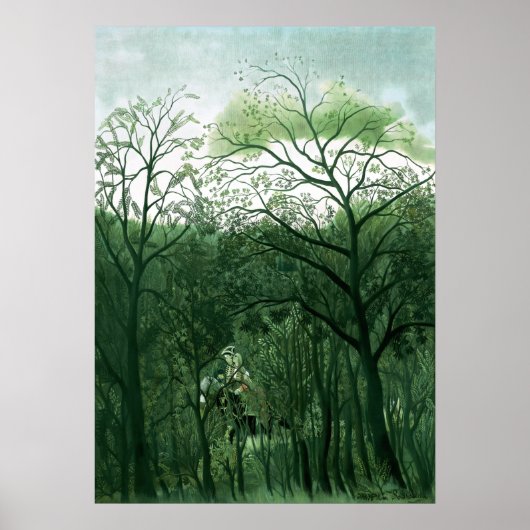 Henri Rousseau - Treffen im Wald Poster (Vorne)