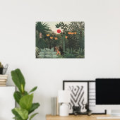Henri Rousseau Tropische Landschaft Poster (Heimbüro)