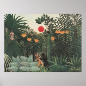 Henri Rousseau Tropische Landschaft Poster (Vorne)