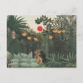 Henri Rousseau Tropische Landschaft Postkarte (Vorderseite)