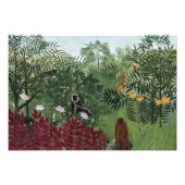 Henri Rousseau - Tropischer Wald mit Affen Fotodruck (Vorne)