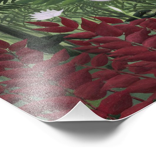 Henri Rousseau - Tropischer Wald mit Affen Fotodruck (Ecke)