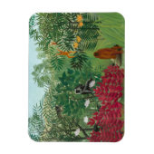 Henri Rousseau - Tropischer Wald mit Affen Magnet (Vertikal)