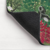 Henri Rousseau - Tropischer Wald mit Affen Mousepad (Ecke)