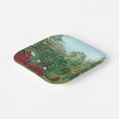 Henri Rousseau - Tropischer Wald mit Affen Pappteller (Gewinkelt)