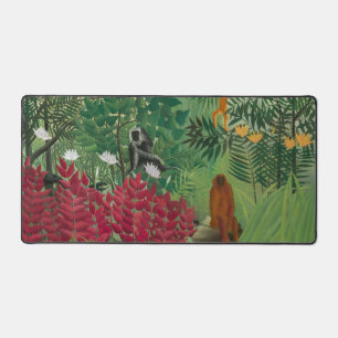 Henri Rousseau - Tropischer Wald mit Affen Schreibtischunterlage