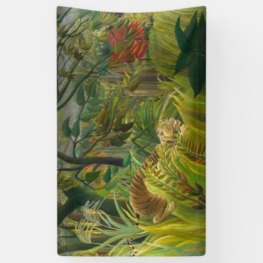 Henri Rousseau - überrascht! Banner (Vertikal)