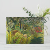 Henri Rousseau - überrascht! Dankeskarte (Stehend Vorderseite)