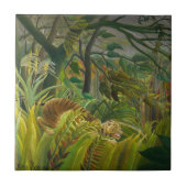 Henri Rousseau - überrascht! Fliese (Vorderseite)