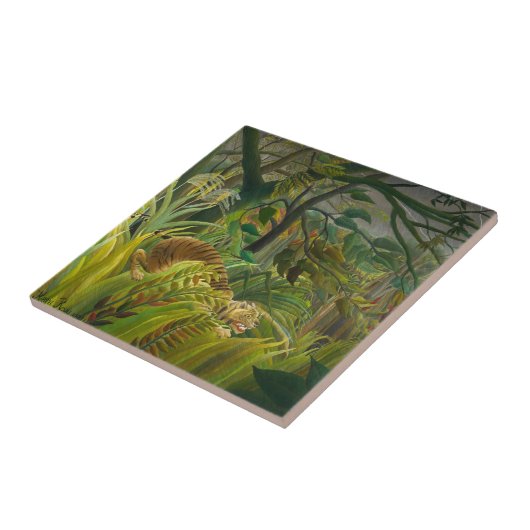 Henri Rousseau - überrascht! Fliese (Seite)