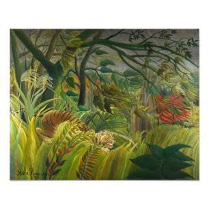 Henri Rousseau - Überrascht! Fotodruck