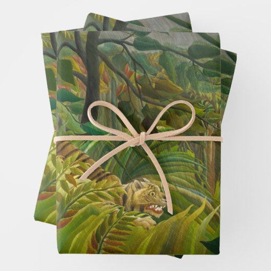 Henri Rousseau - überrascht! Geschenkpapier Set (Beispiel)