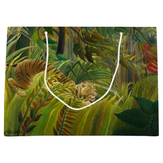 Henri Rousseau - überrascht! Große Geschenktüte (Vorderseite)