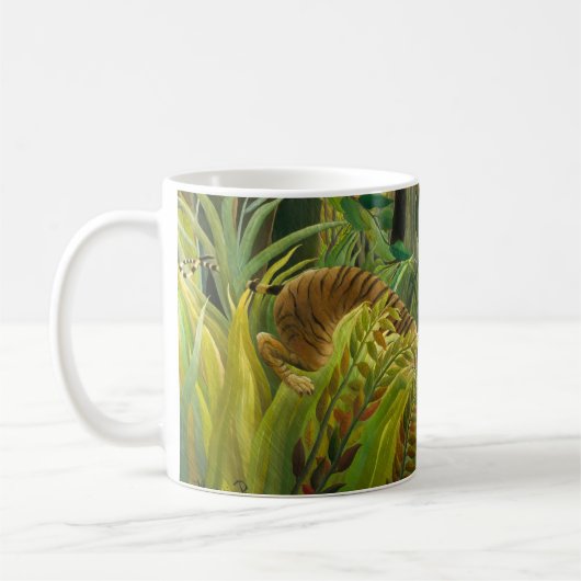 Henri Rousseau - überrascht! Kaffeetasse (Links)