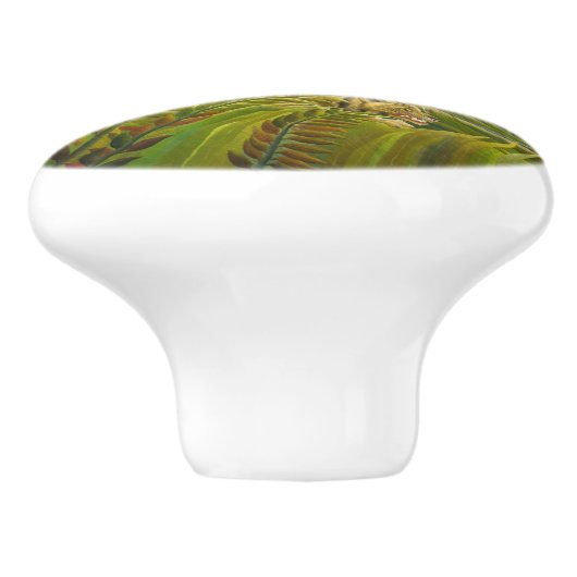 Henri Rousseau - überrascht! Keramikknauf (Seitenansicht)