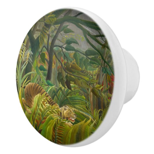 Henri Rousseau - überrascht! Keramikknauf (Rechts)