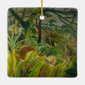 Henri Rousseau - überrascht! Keramikornament (Rückseite)