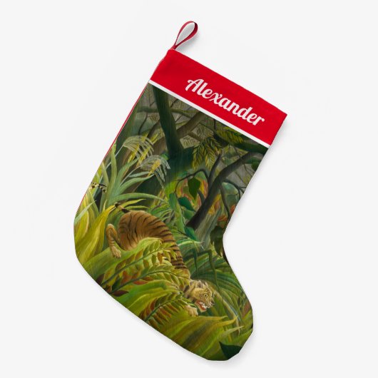 Henri Rousseau - überrascht! Kleiner Weihnachtsstrumpf (Vorderansicht (hängend))