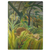 Henri Rousseau - überrascht! Klemmbrett (Rückseite)