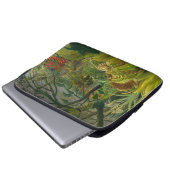 Henri Rousseau - überrascht! Laptopschutzhülle (Vorne Knopf)