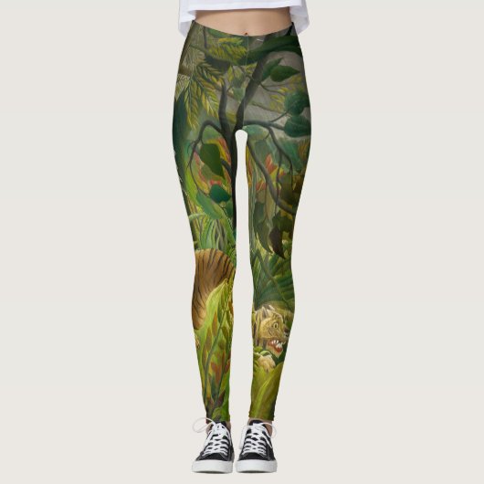 Henri Rousseau - überrascht! Leggings (Vorderseite)