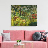 Henri Rousseau - überrascht! Leinwanddruck (Insitu (Wohnzimmer))