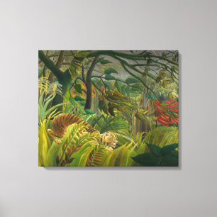 Henri Rousseau - Überrascht! Leinwanddruck