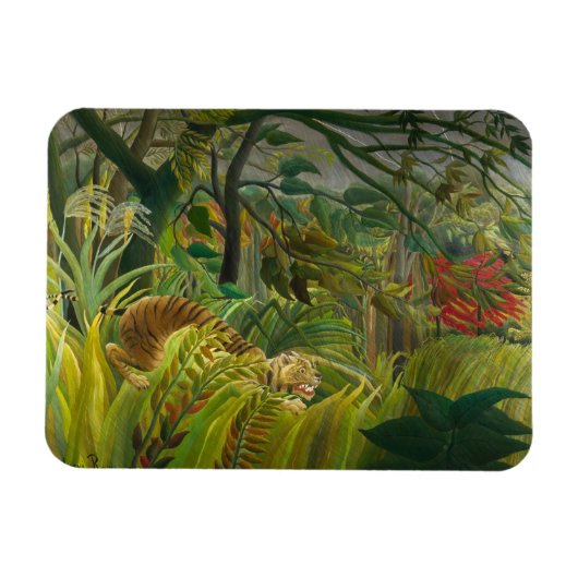 Henri Rousseau - überrascht! Magnet (Horizontal)