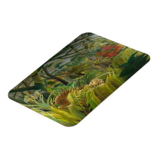 Henri Rousseau - überrascht! Magnet (Linke Seite)