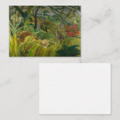 Henri Rousseau - überrascht! Mitteilungskarte (Vorne/Hinten)