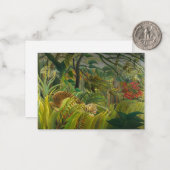 Henri Rousseau - überrascht! Mitteilungskarte (Vorderseite/Rückseite Beispiel)