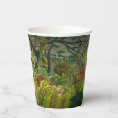 Henri Rousseau - überrascht! Pappbecher (Rückseite)