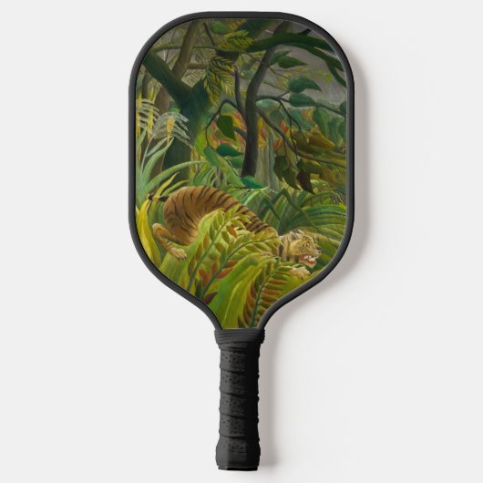 Henri Rousseau - überrascht! Pickleball Schläger (Rückseite)
