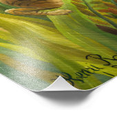 Henri Rousseau - überrascht! Poster (Ecke)