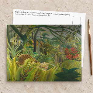 Henri Rousseau - Überrascht! Postkarte