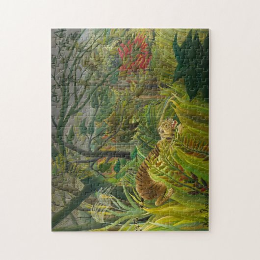 Henri Rousseau - überrascht! Puzzle (Vertikal)