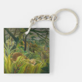 Henri Rousseau - überrascht! Schlüsselanhänger (Rückseite)